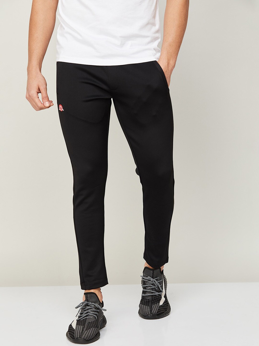 

Kappa Men Slim Fit Cotton Track Pants, Black