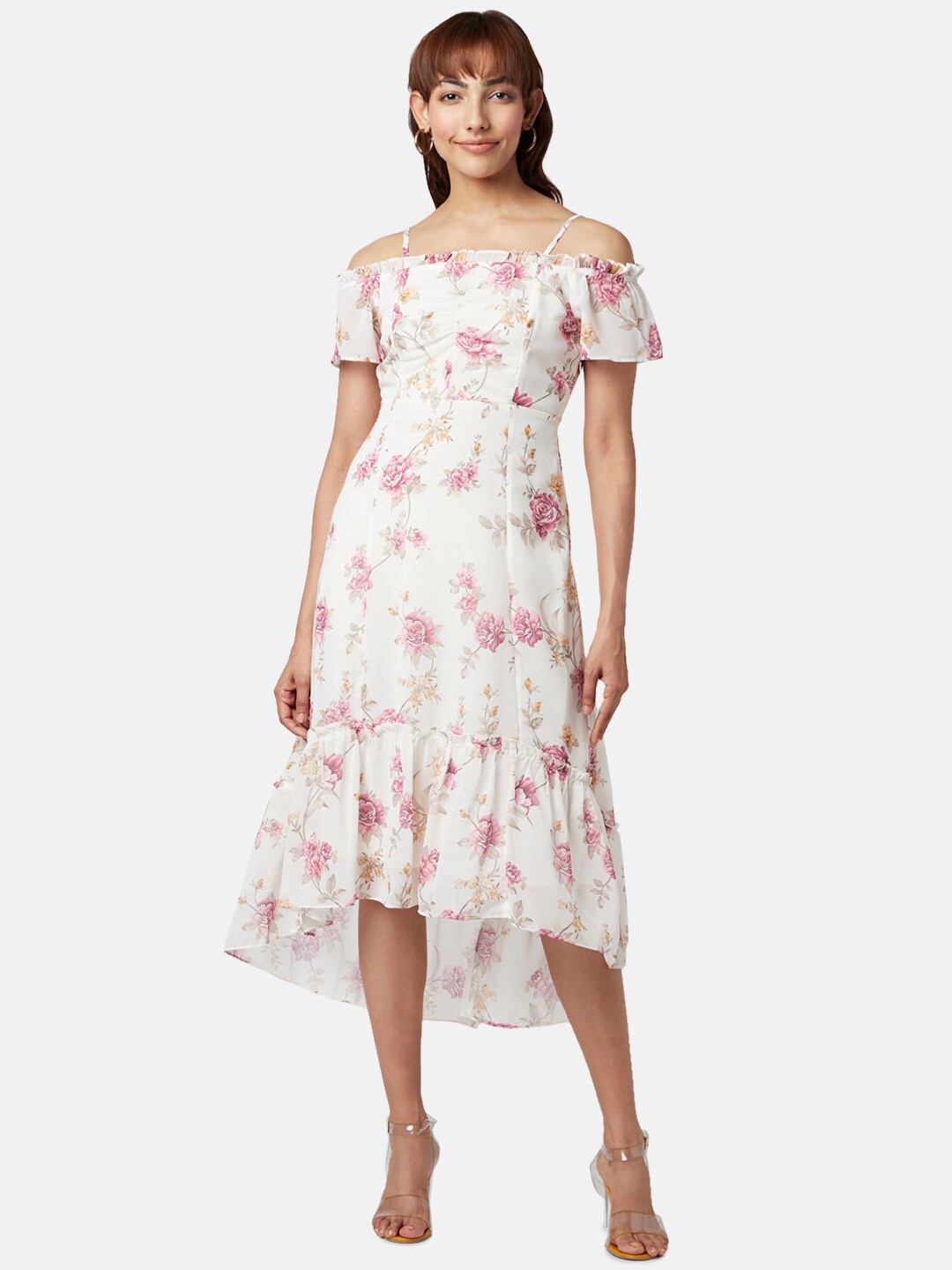 

Honey by Pantaloons Floral Midi Dress, Off white