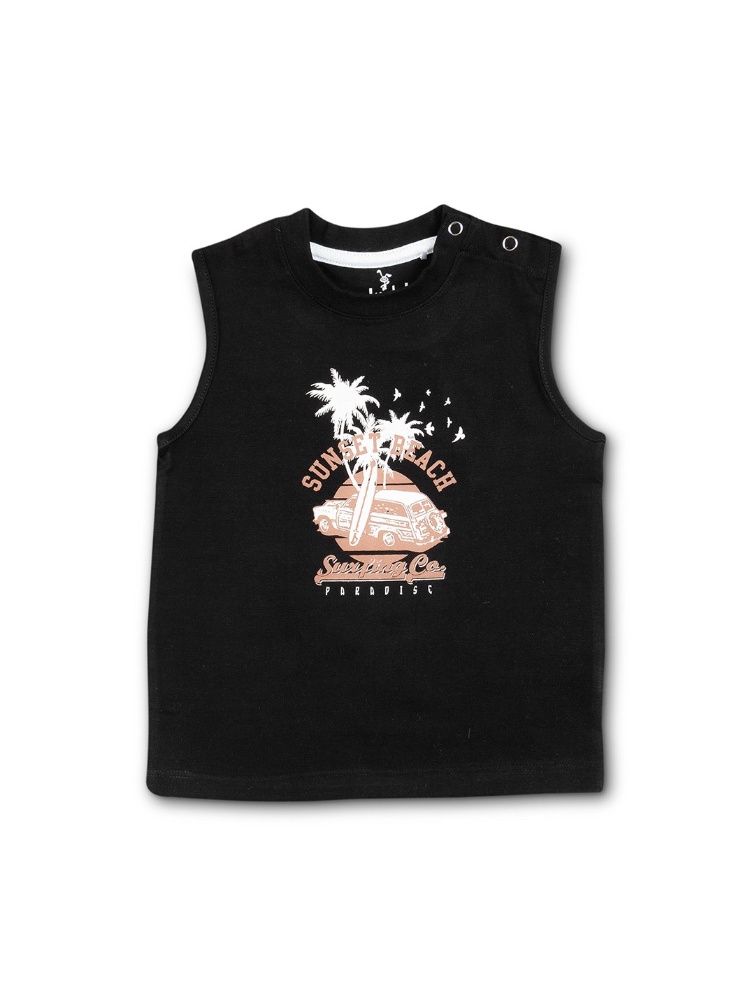 

Cuby Clubz Boys Printed T-shirt, Black