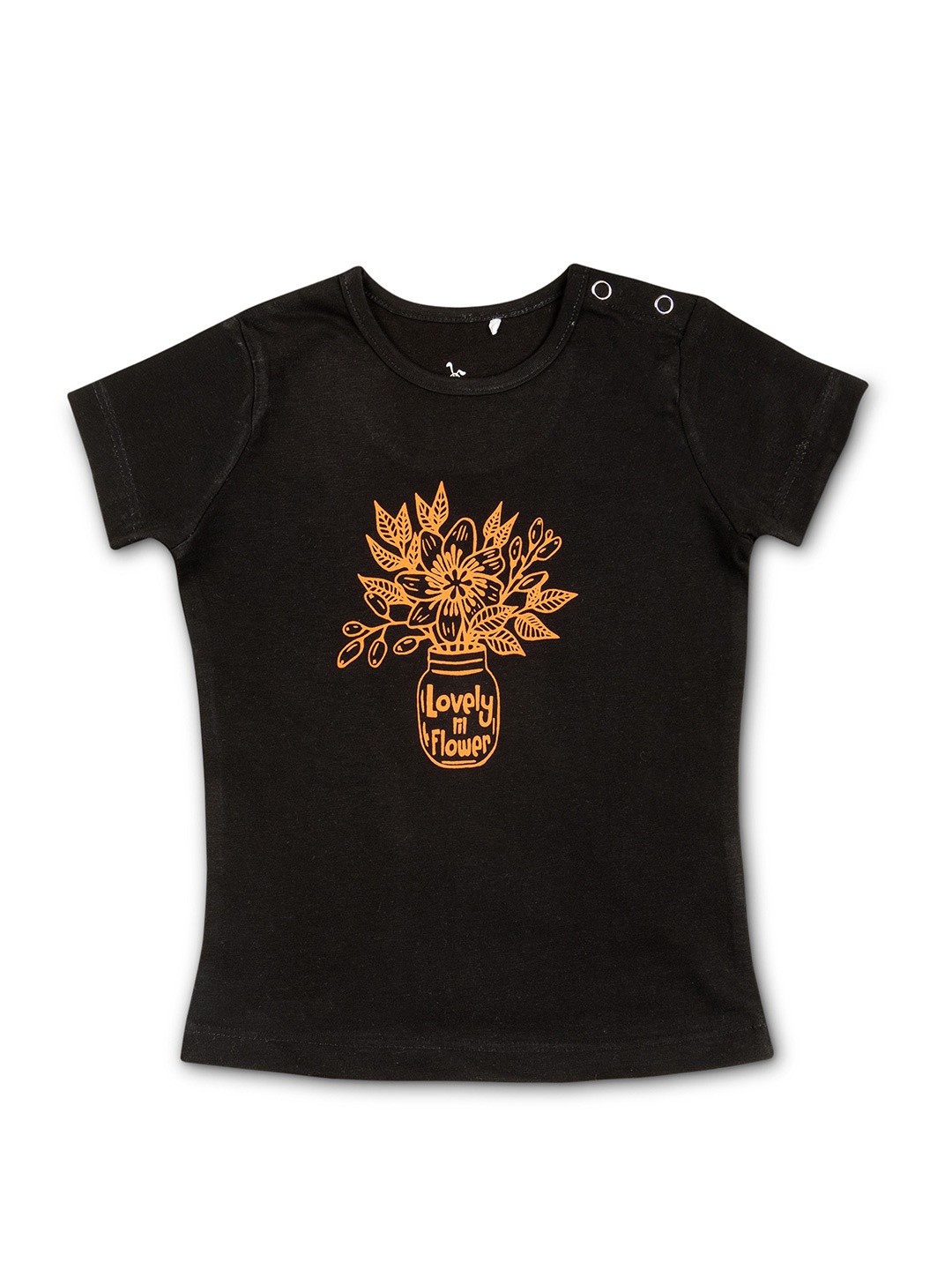 

Cuby Clubz Girls Printed T-shirt, Black