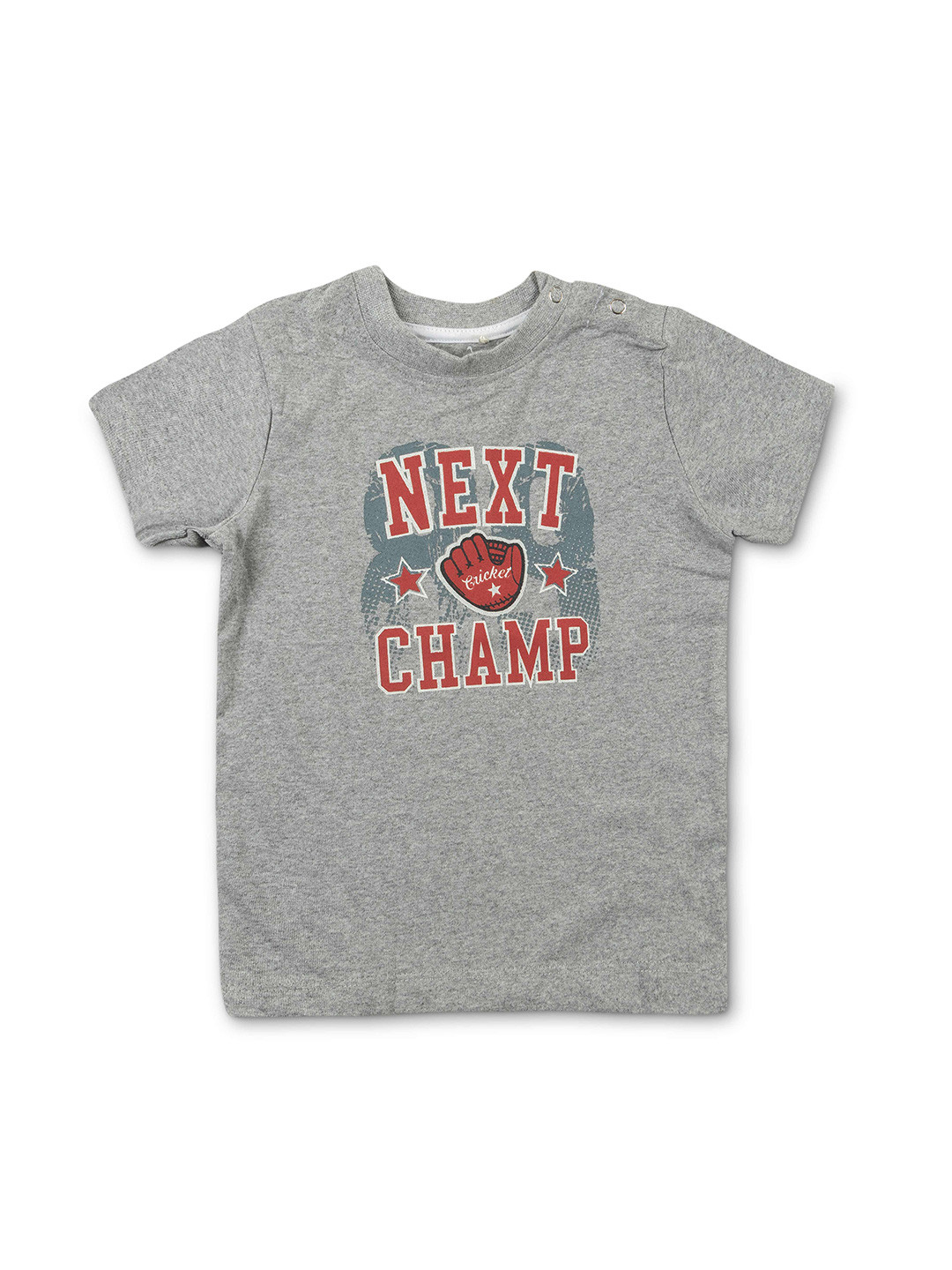

Cuby Clubz Boys Typography Printed Cotton T-shirt, Grey