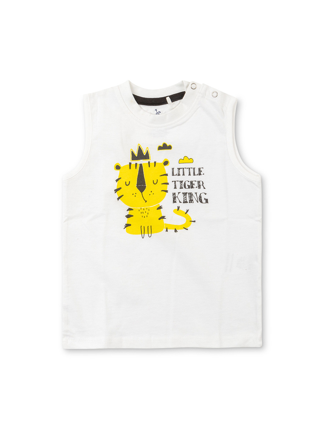 

Cuby Clubz Boys Typography Printed Cotton T-shirt, White