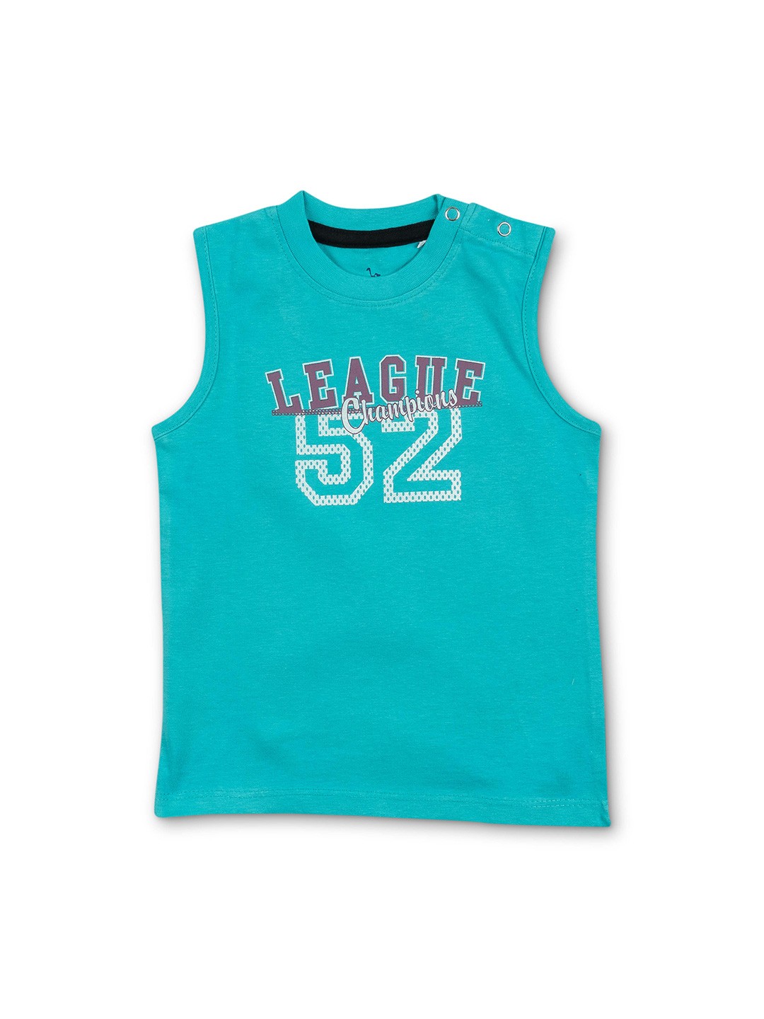 

Cuby Clubz Boys Typography Printed Cotton T-shirt, Blue