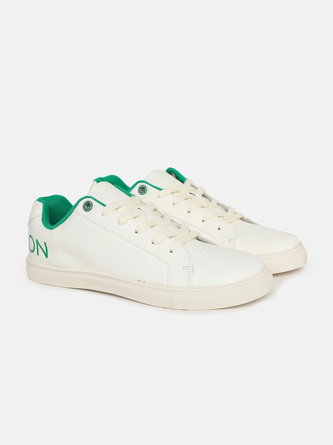 

United Colors of Benetton Men Comfort Insole Sneakers, White