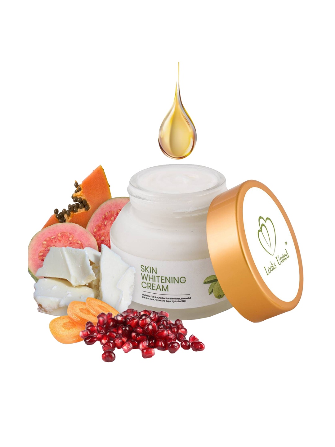 

Looks United Skin Whitening Cream to Brighten Dull Skin - 50 g, White