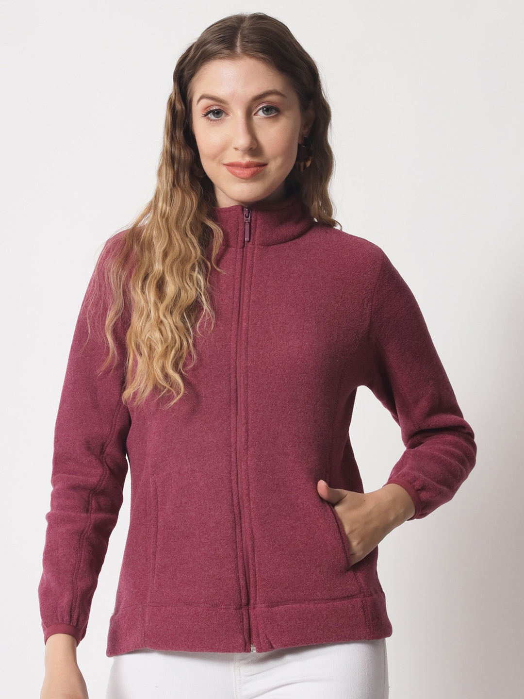 

DAiSY Women Fleece Sweatshirt, Maroon