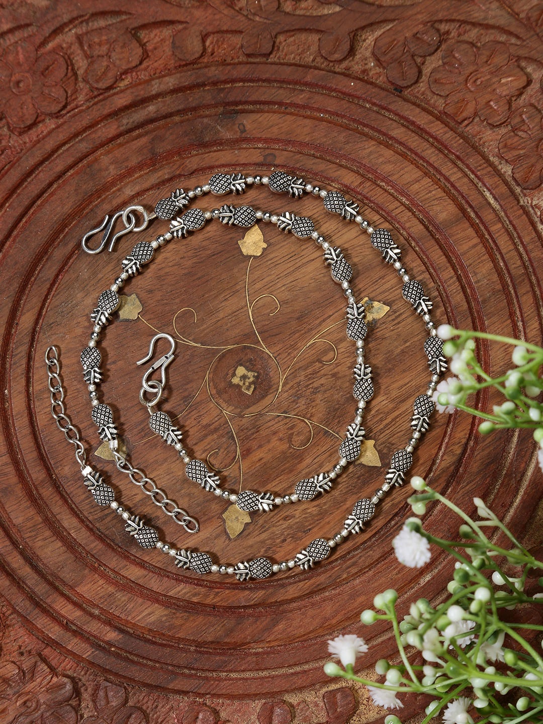 

EL REGALO Set of 2 Anklet, Gold
