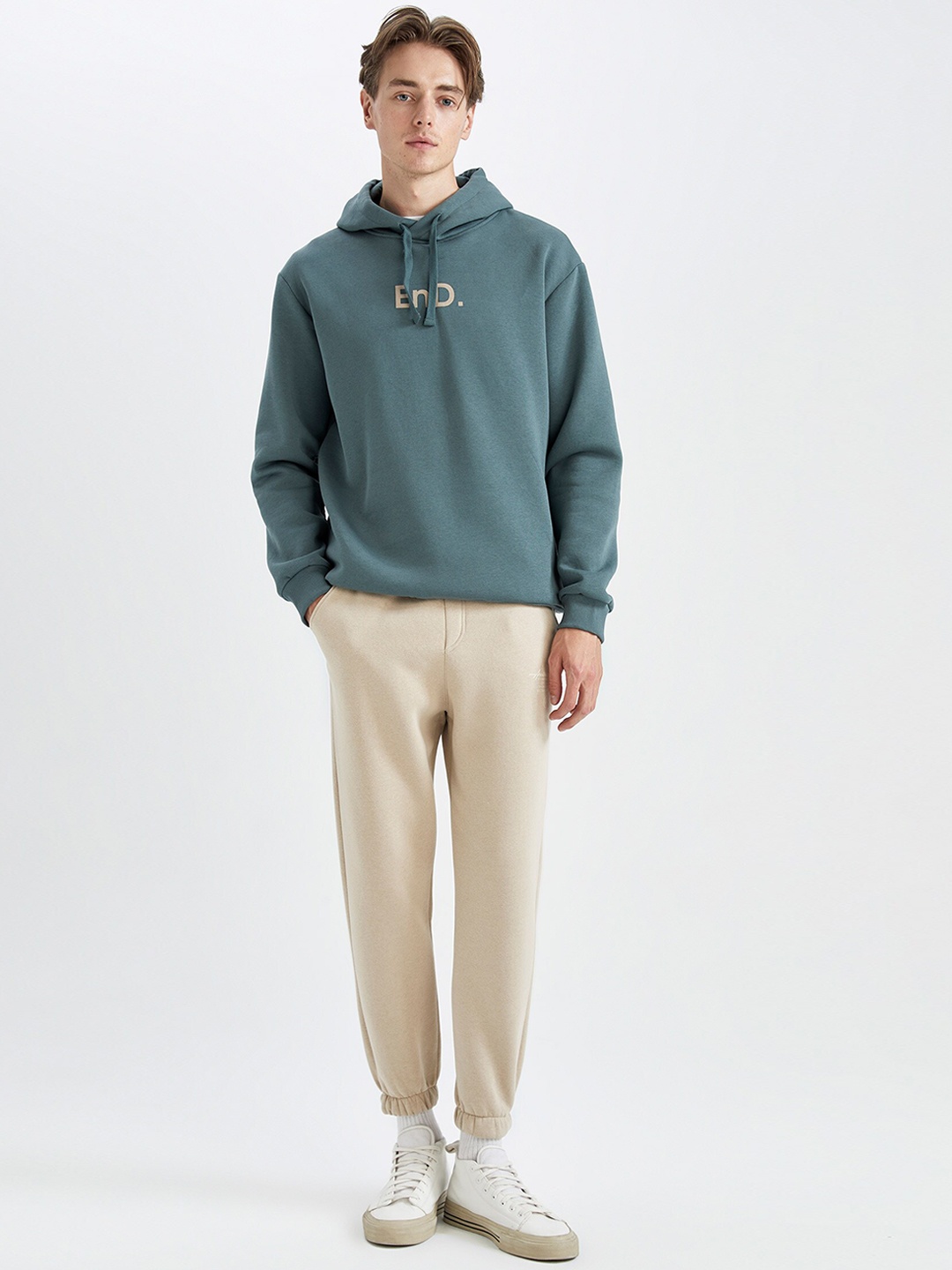 

DeFacto Men Plain Joggers, Cream
