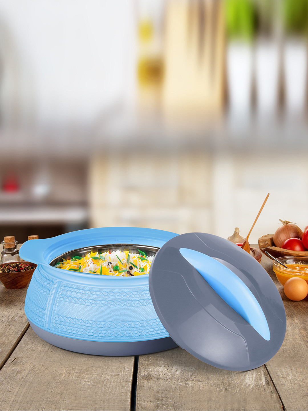 

Milton Adore 1000 Turquoise Blue Stainless Steel PU Insulated Serving Casserole 740 ml