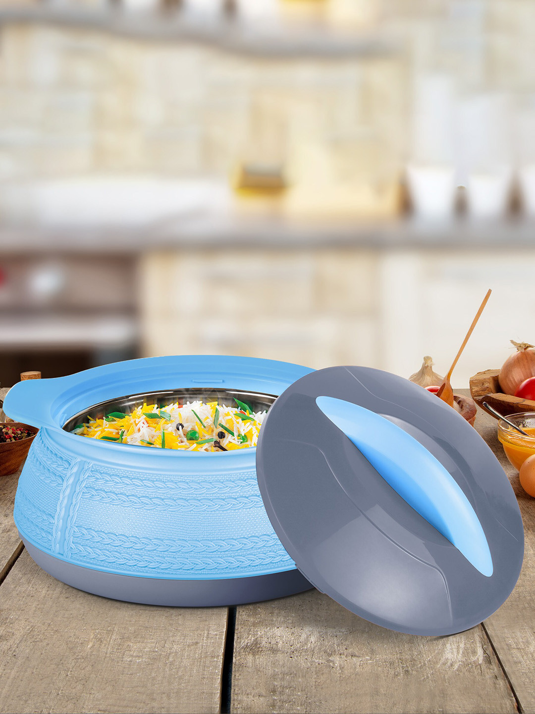 

Milton Adore 2500 Turquoise Blue Insulated Inner Stainless Steel Casserole 2.2 L