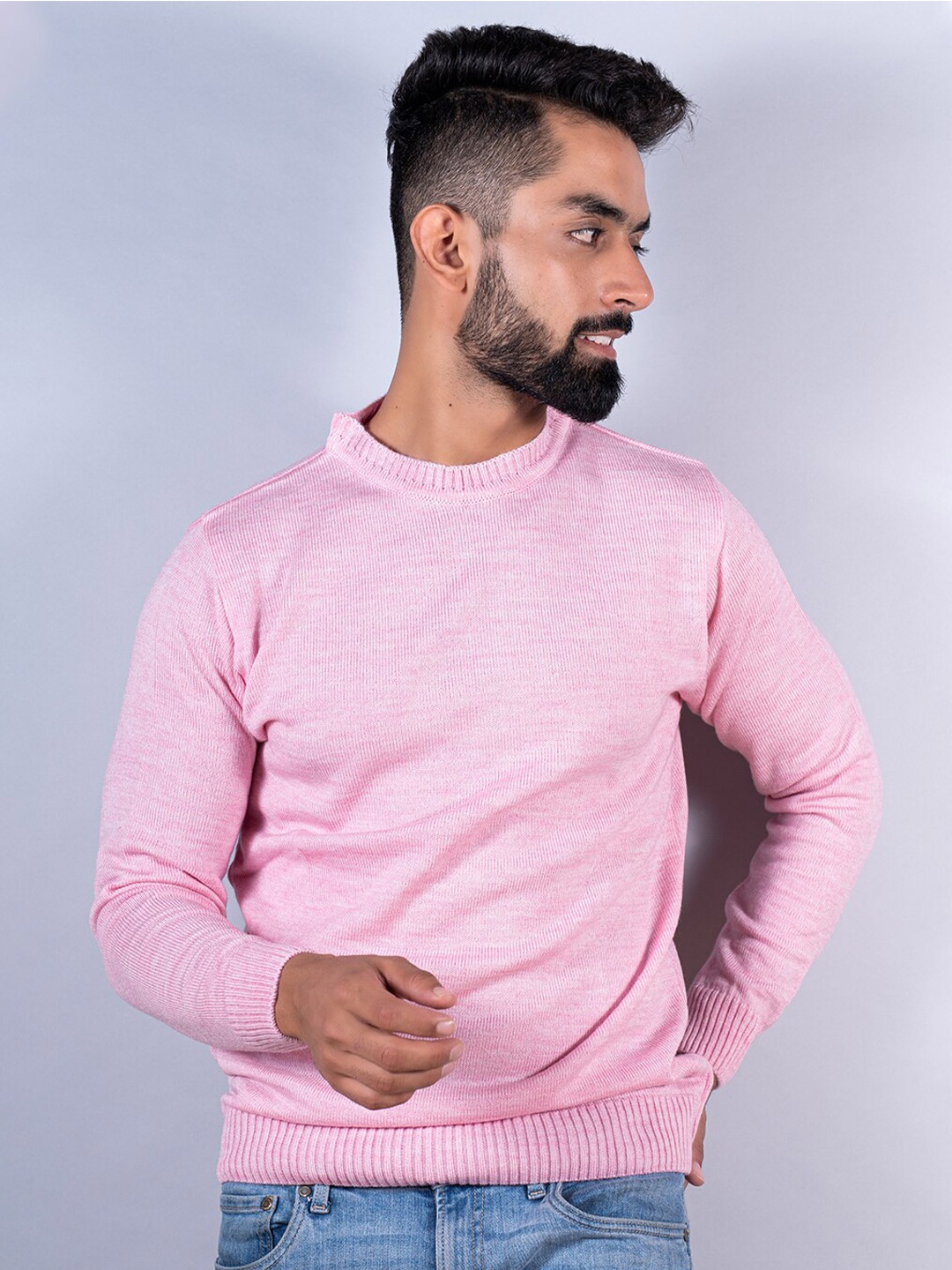 

Tistabene Men Wool Pullover, Pink