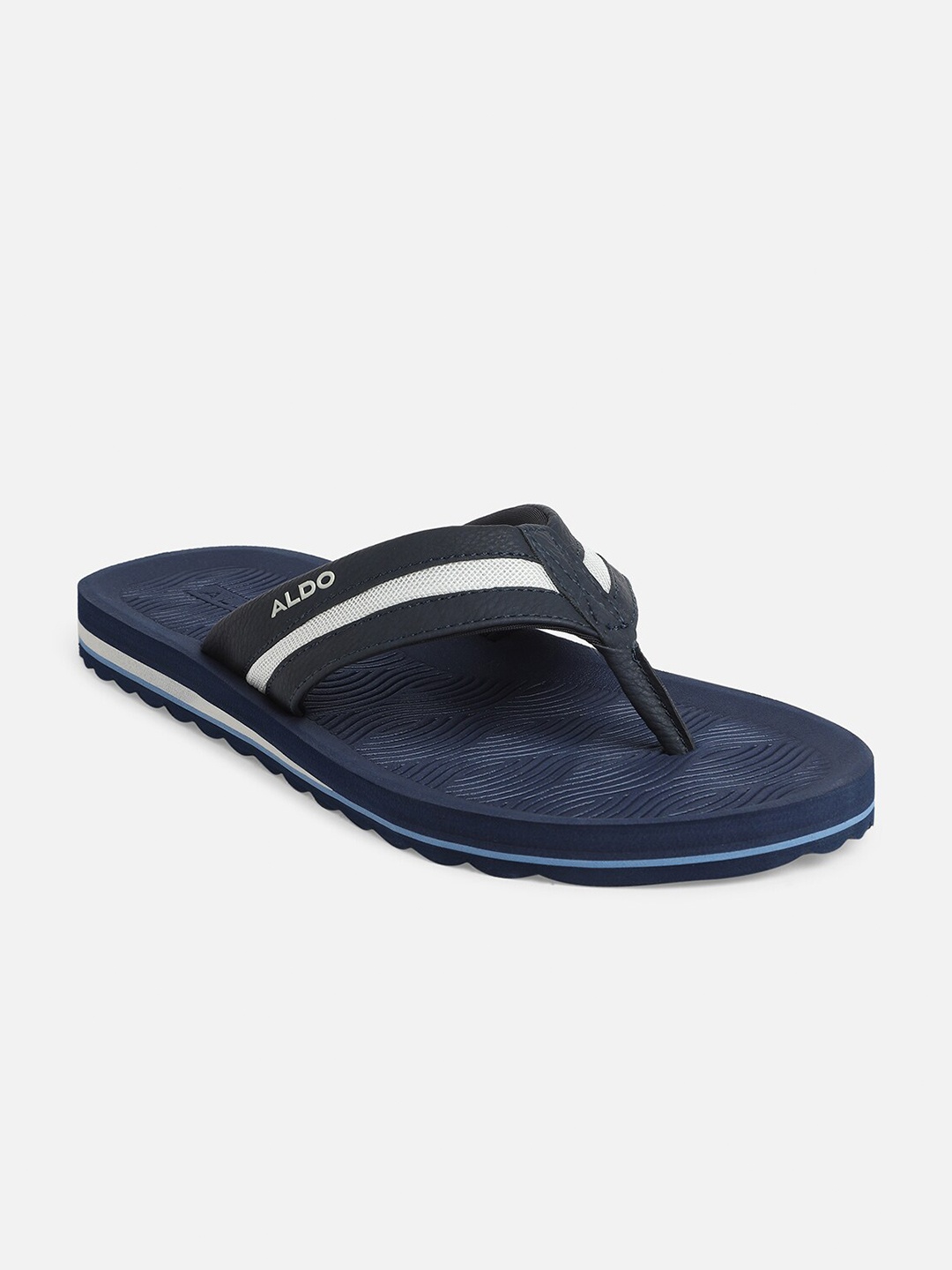 

ALDO Men Striped Thong Flip-Flops, Navy blue