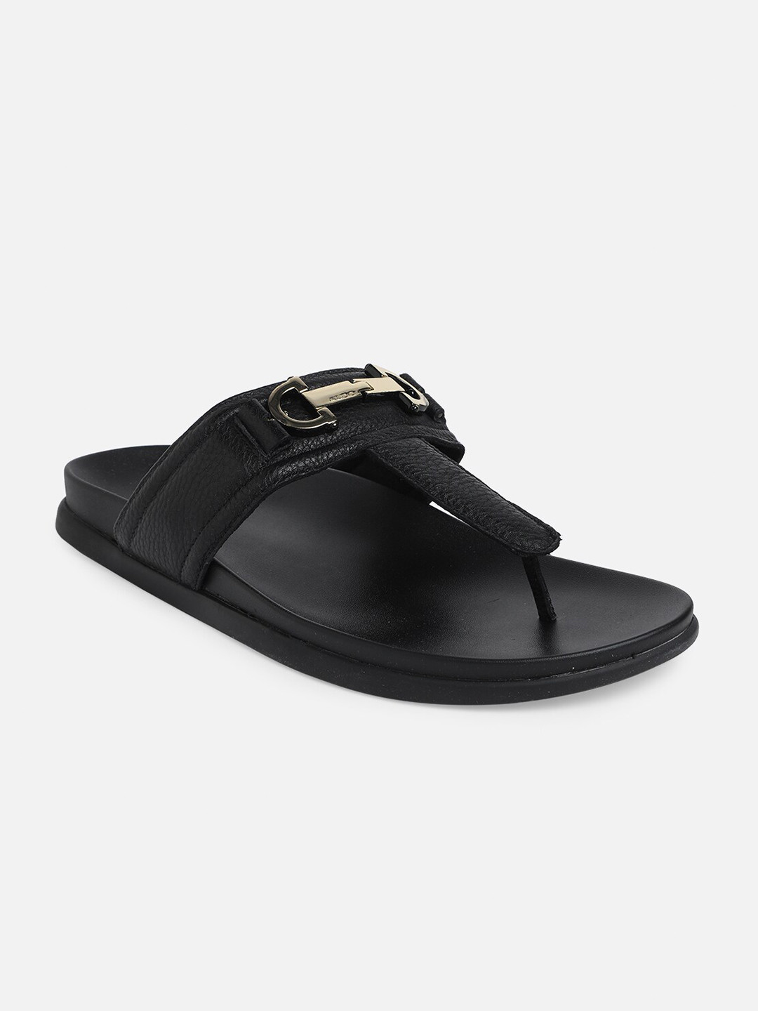 

ALDO Men Leather Comfort Sandals, Black