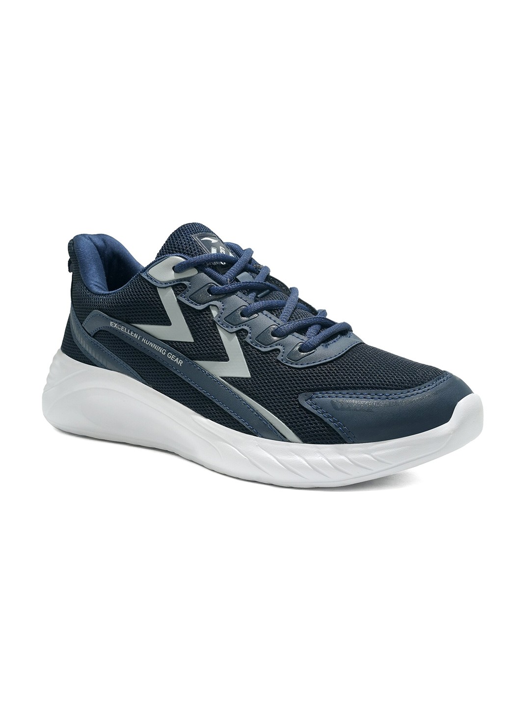 

ASIAN Men Mesh Running Non-Marking Shoes, Navy blue