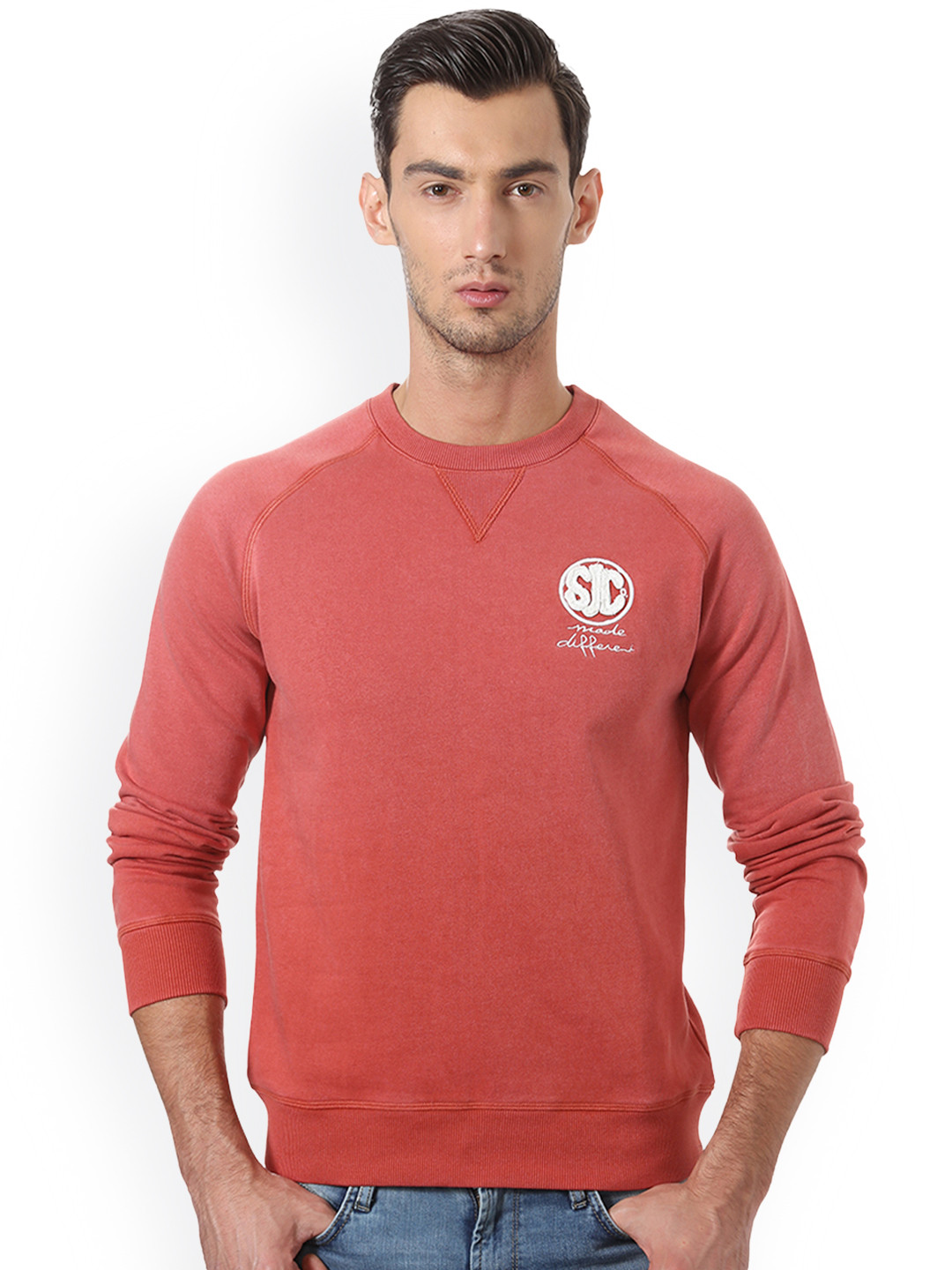 

Allen Solly Sport Men Red Solid Sweatshirt