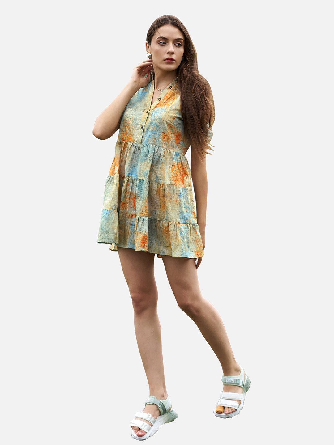 

NEOFAA Mini Dress, Green