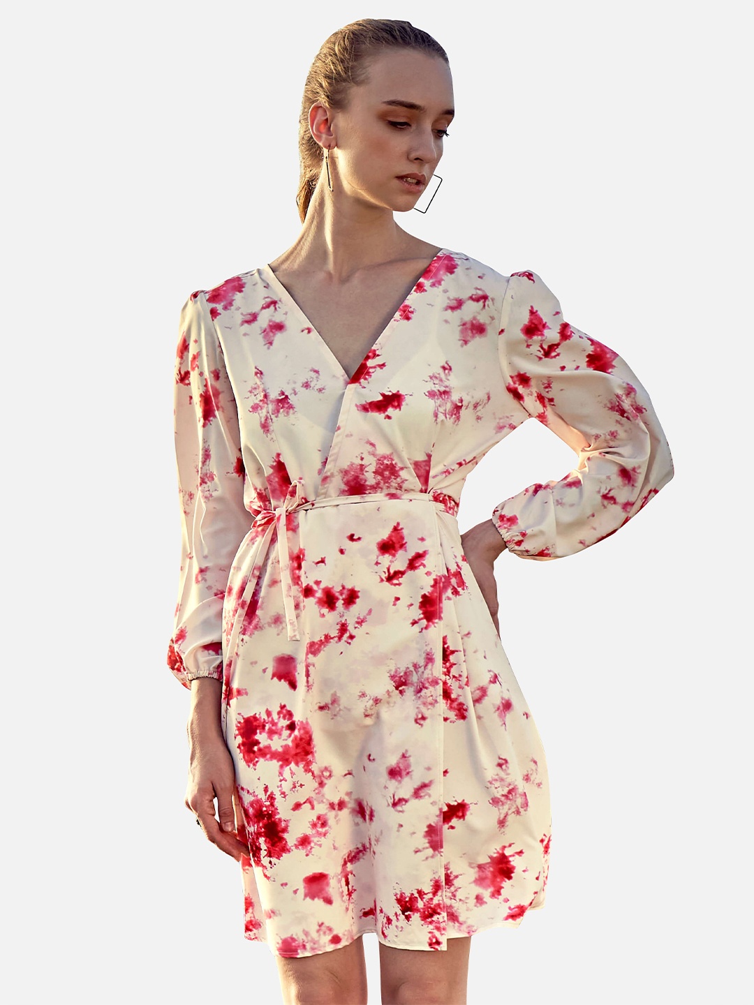 

NEOFAA Floral Dress, Red
