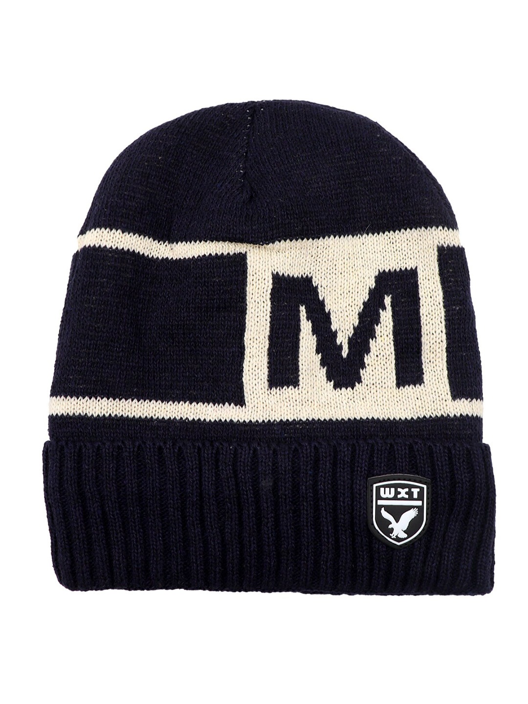 

YOUSTYLO Unisex Self Design Woollen Beanie, Blue