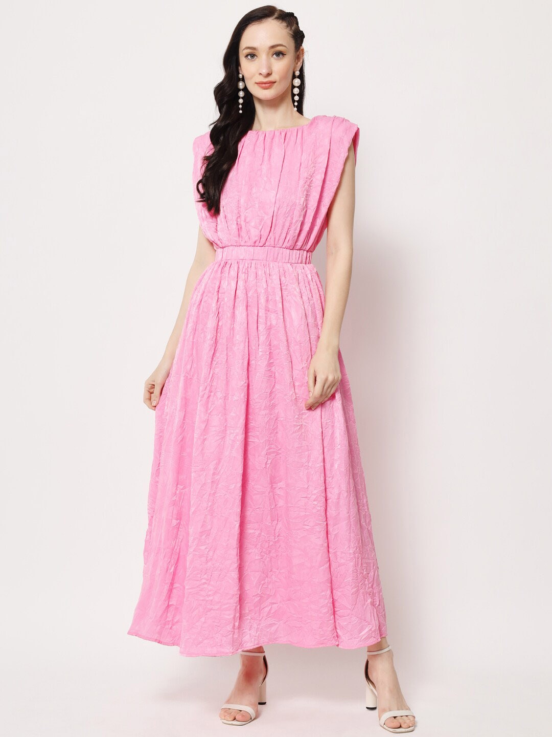 

HERE&NOW Velvet Maxi Dress, Pink