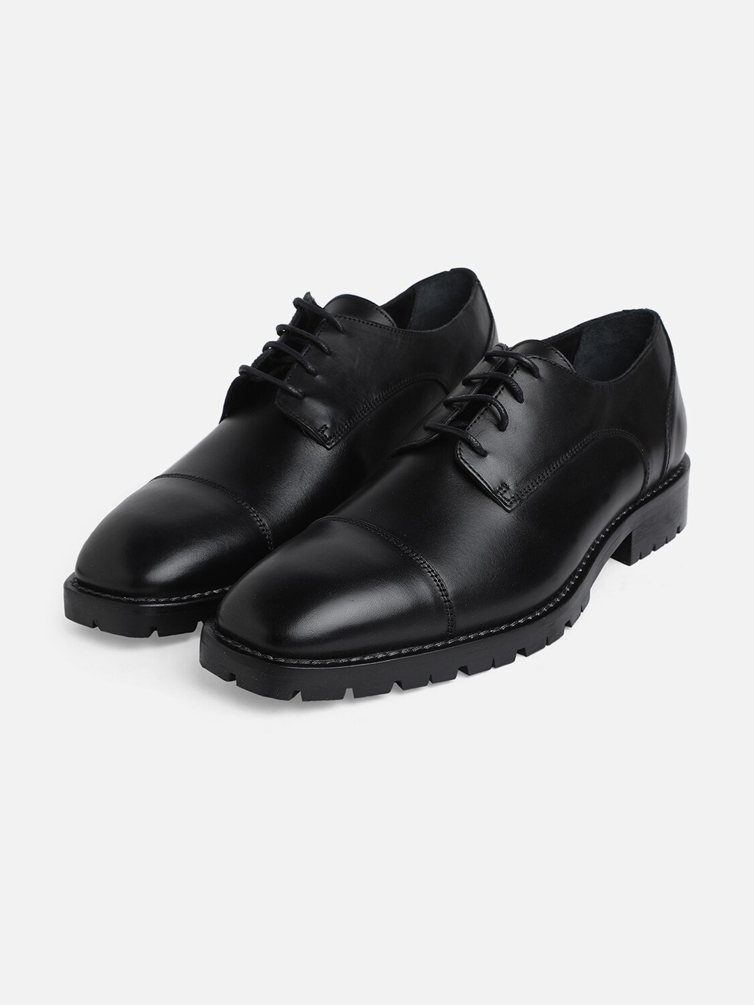 

ALDO Men Leather Formal Derbys, Black
