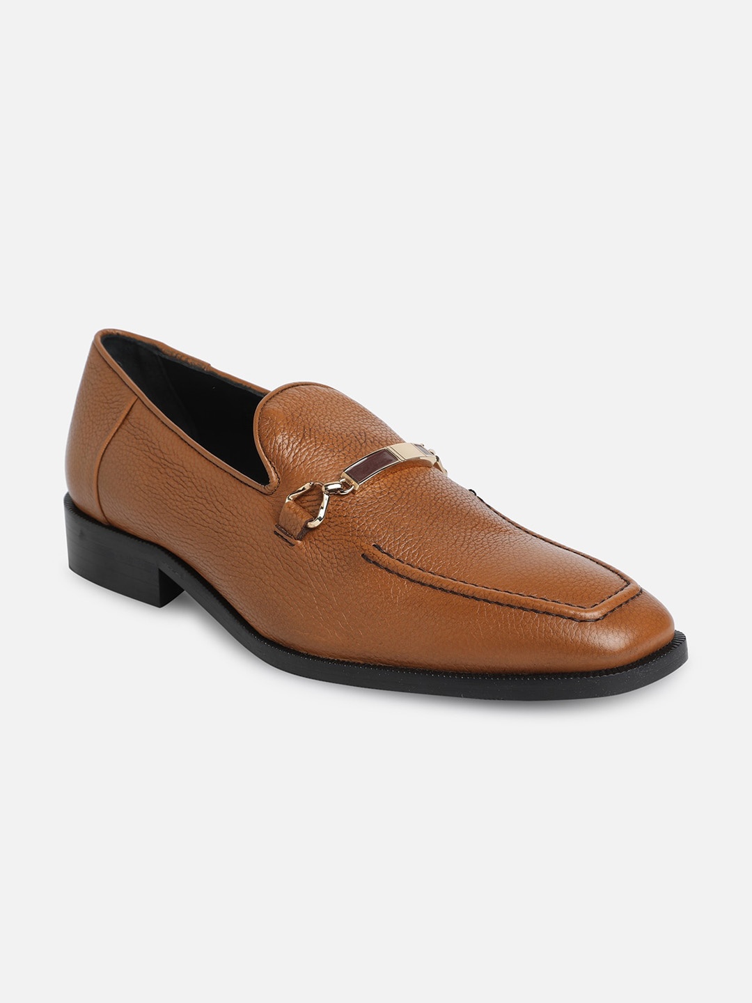 

ALDO Men Textured Formal Loafers, Brown