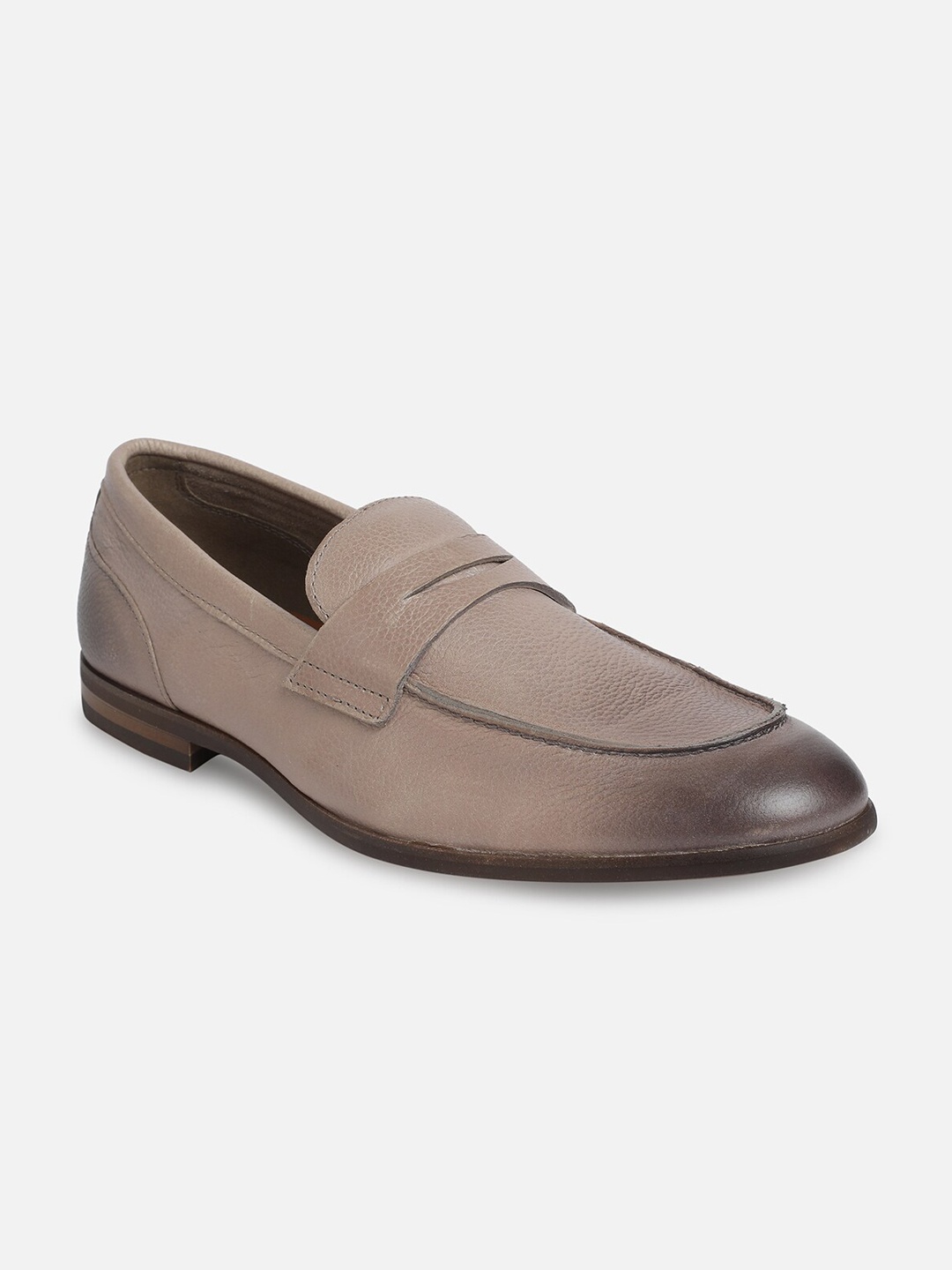 

ALDO Men Leather Formal Loafers, Brown