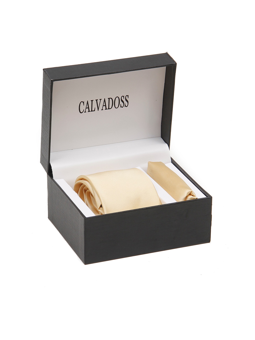 

Calvadoss Men Tie and Pocket Square Accessory Gift Set, Beige