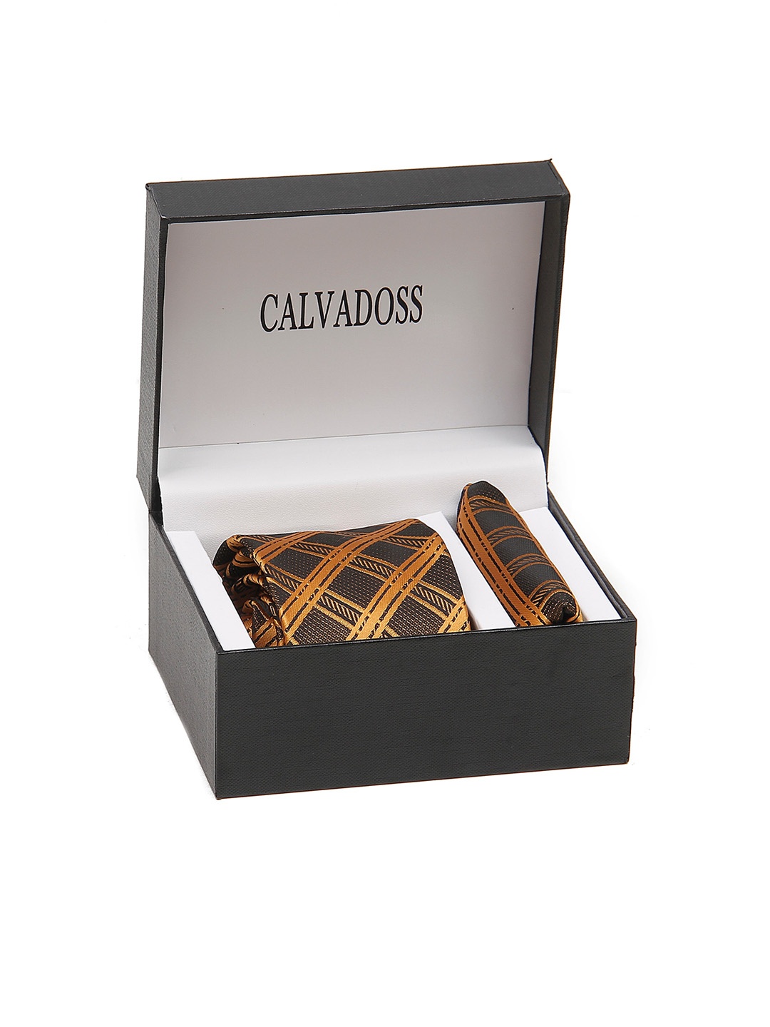 

Calvadoss Men Self-Design Accessory Gift Set CALTPSB-36, Black