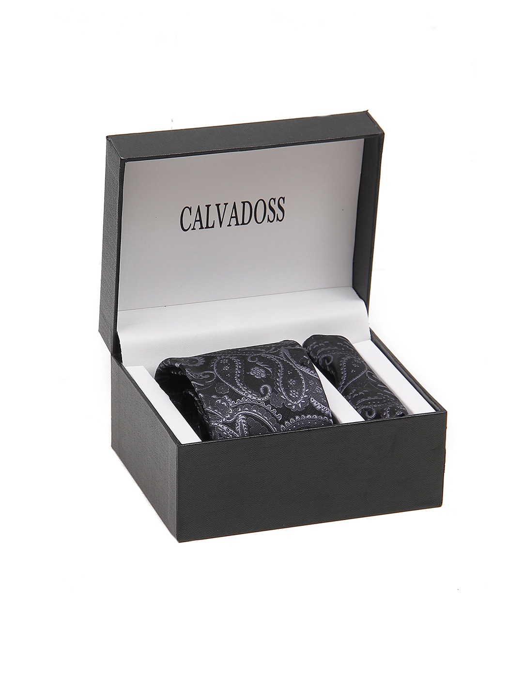 

Calvadoss Men Printed Accessory Gift Set, Black