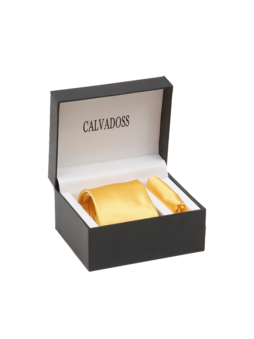 

Calvadoss Men Self-Design Accessory Gift Set, Yellow
