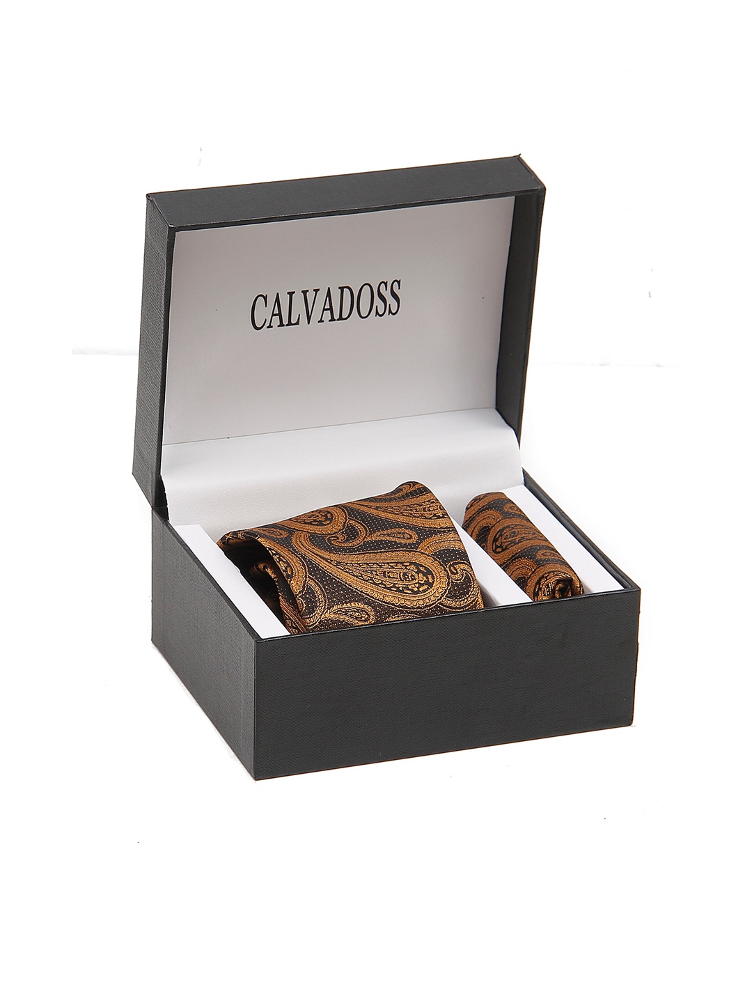 

Calvadoss Men Printed Accessory Gift Set, Black