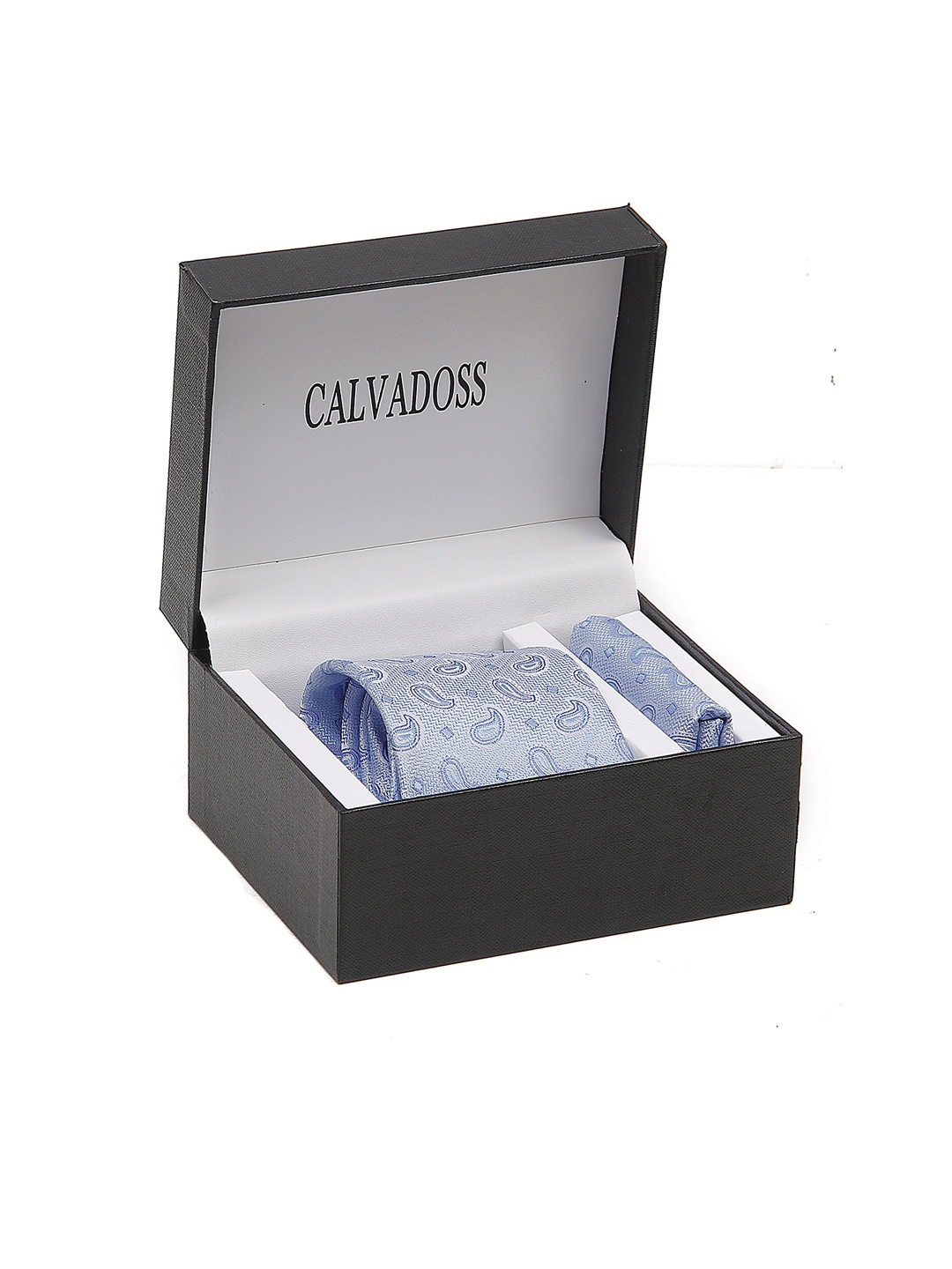 

Calvadoss Men Self-Design Accessory Gift Set CALTPSB-04, Blue