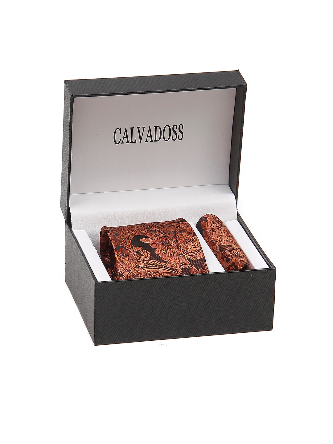 

Calvadoss Men Self-Design Accessory Gift Set CALTPSB-35, Black