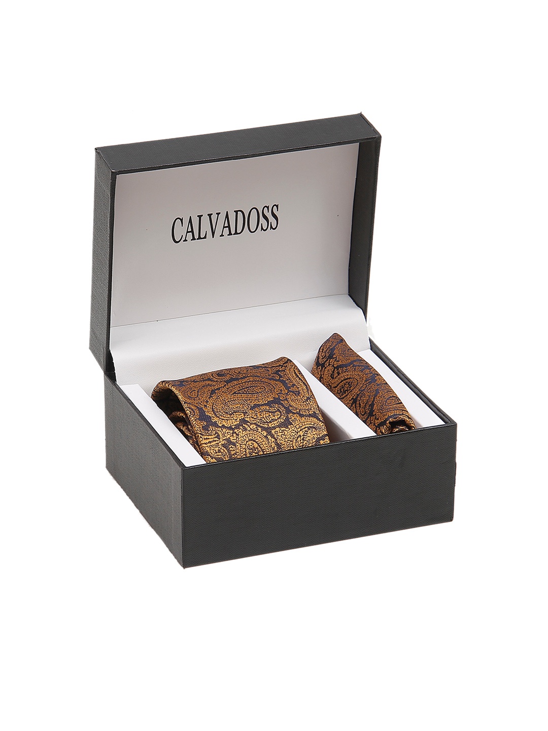 

Calvadoss Men Self Designed Accessory Gift Set, Rust