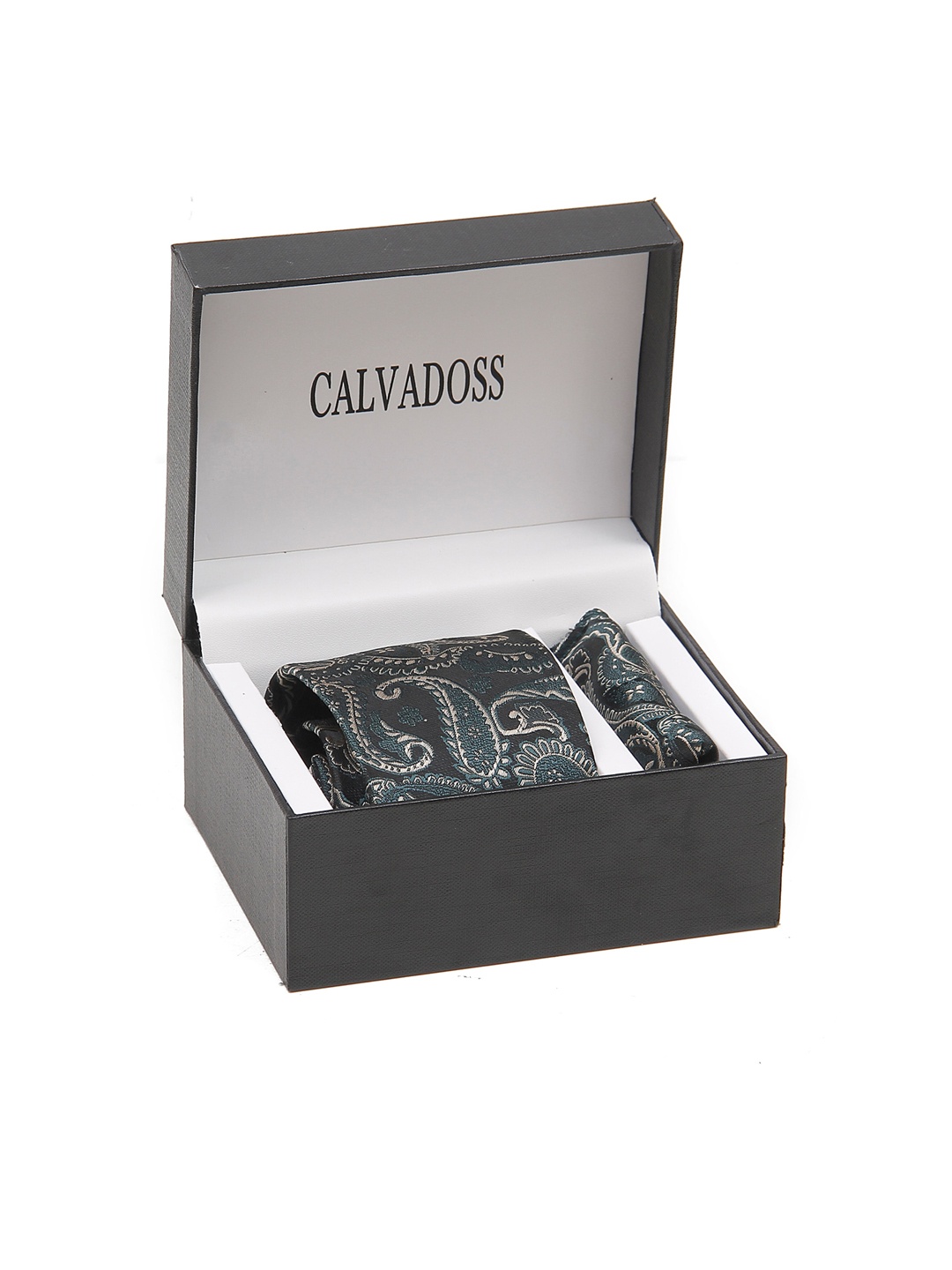 

Calvadoss Men Printed Accessory Gift Set, Green