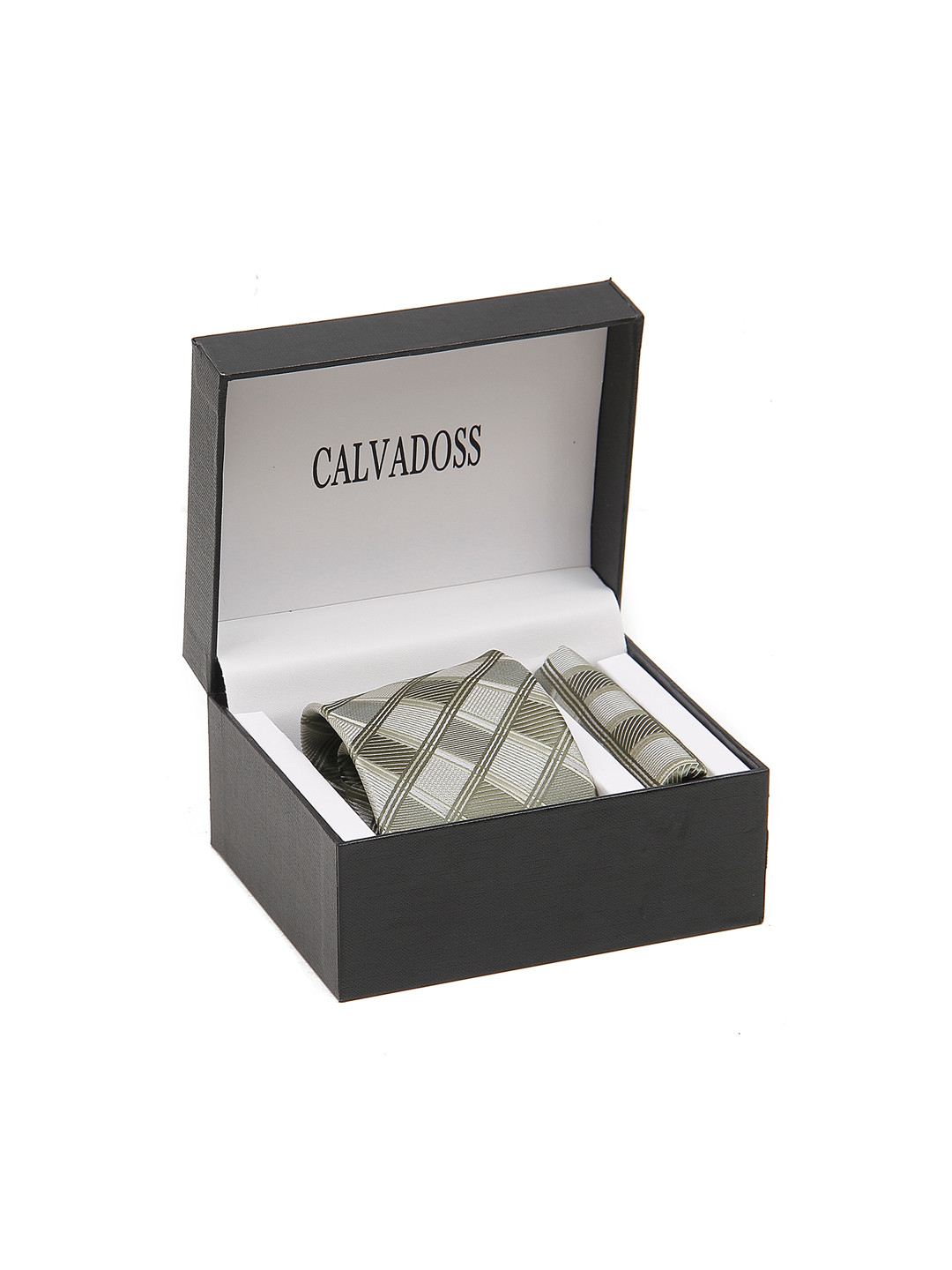 

Calvadoss Men Self-Design Accessory Gift Set, Grey