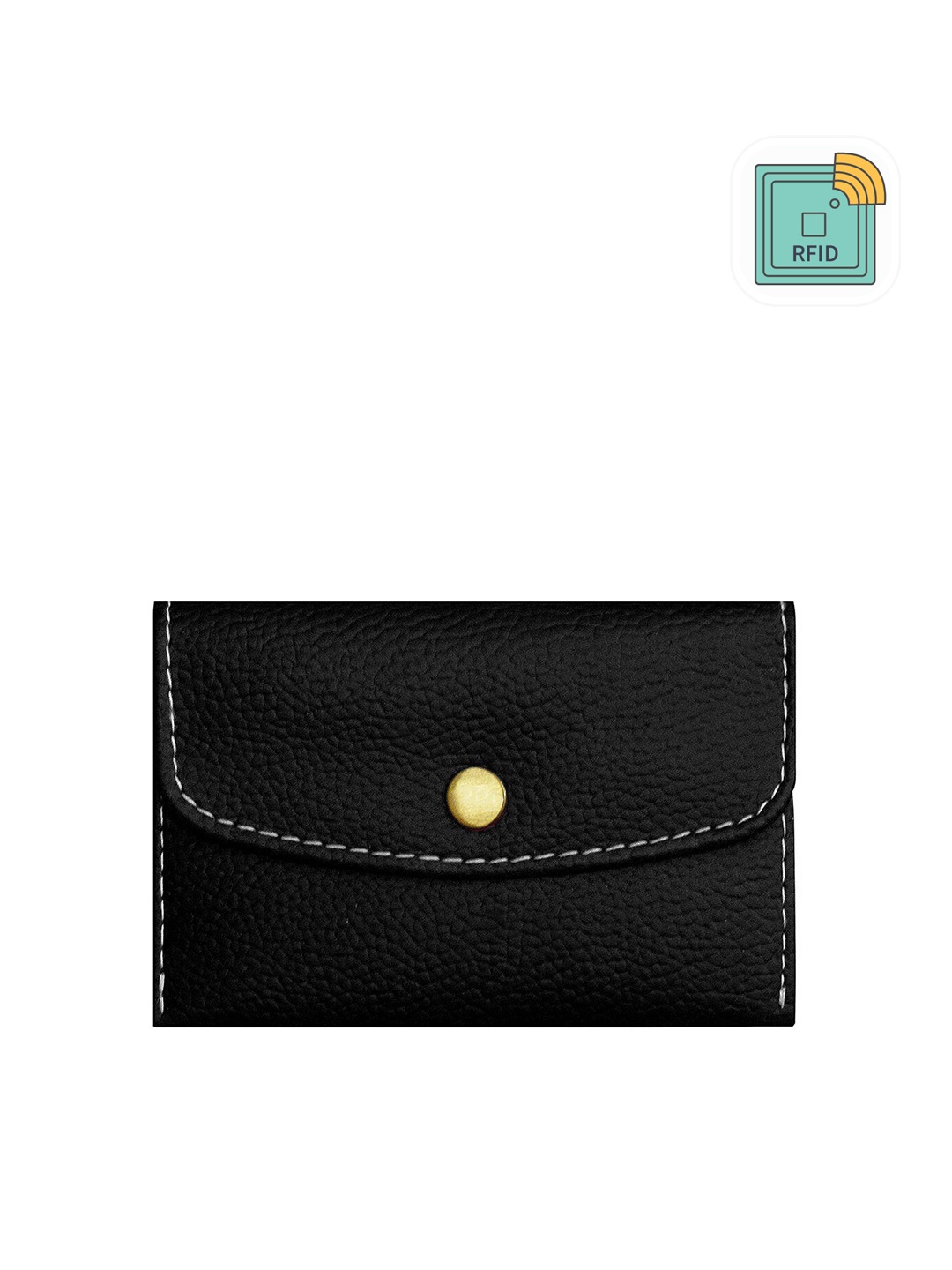 

GREEN DRAGONFLY PU Card Holder, Black