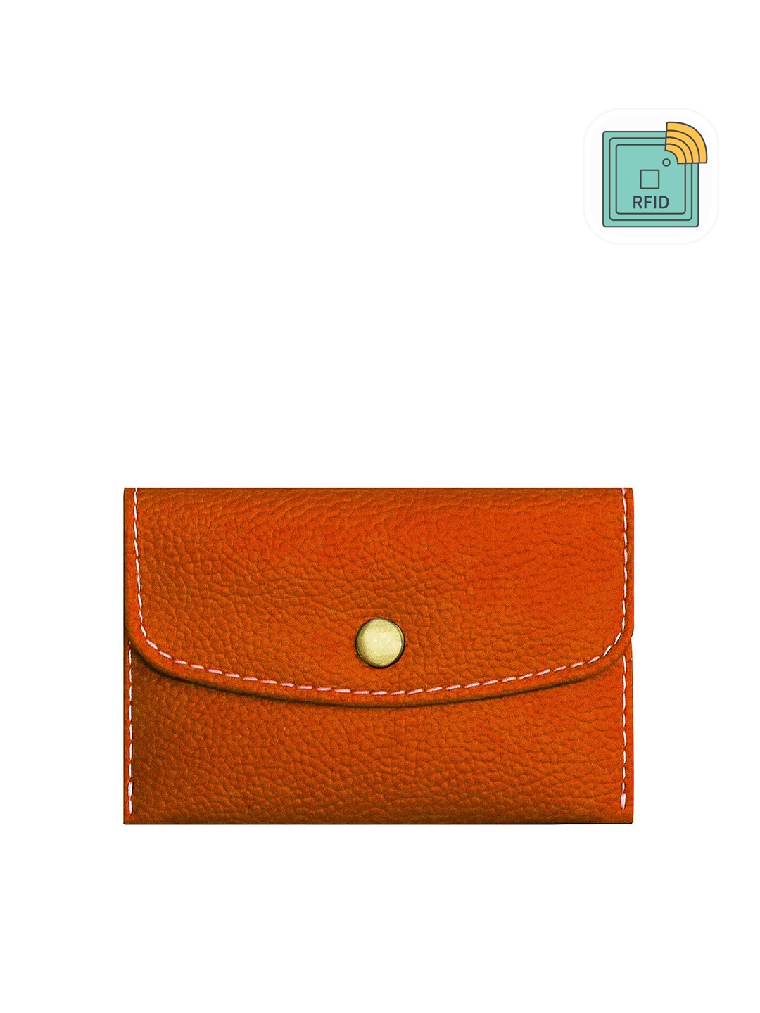 

GREEN DRAGONFLY Solid PU Card Holder, Tan