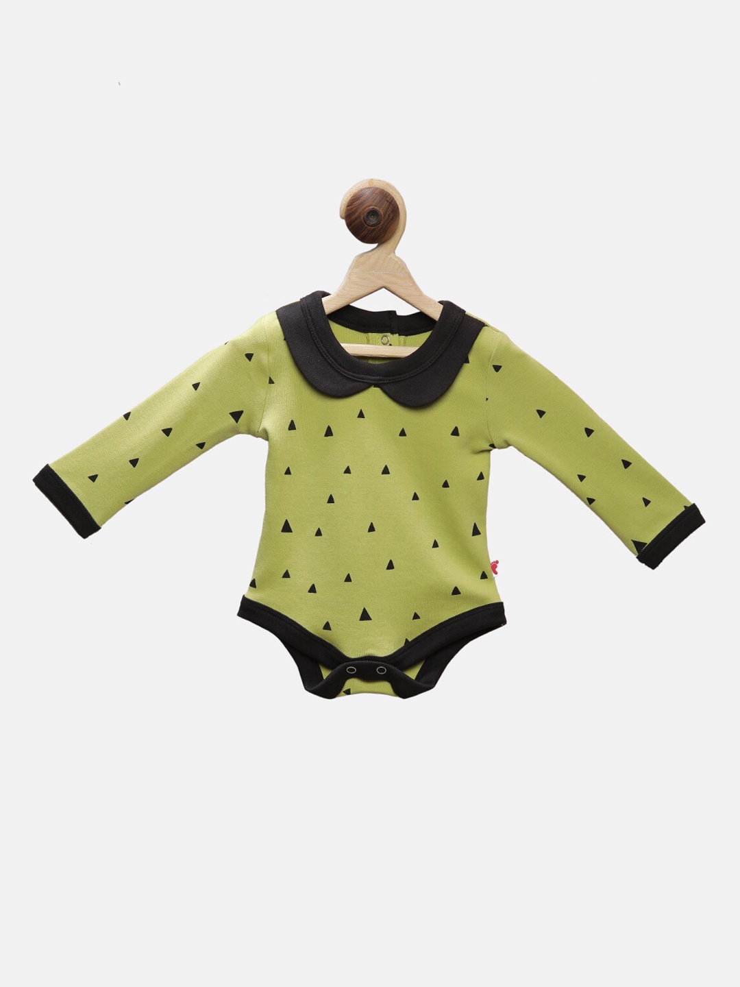 

First Kick Infant Boys Printed Pure Cotton Bodysuit, Green