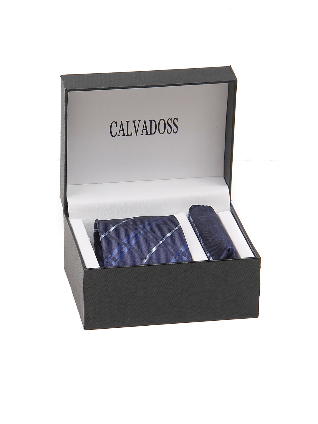 

Calvadoss Men Self-Design Accessory Gift Set, Navy blue