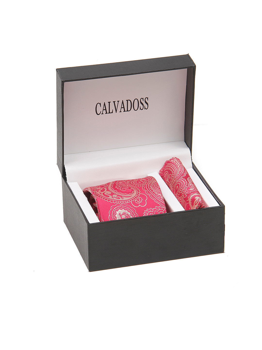 

Calvadoss Men Self-Design Accessory Gift Set, Magenta