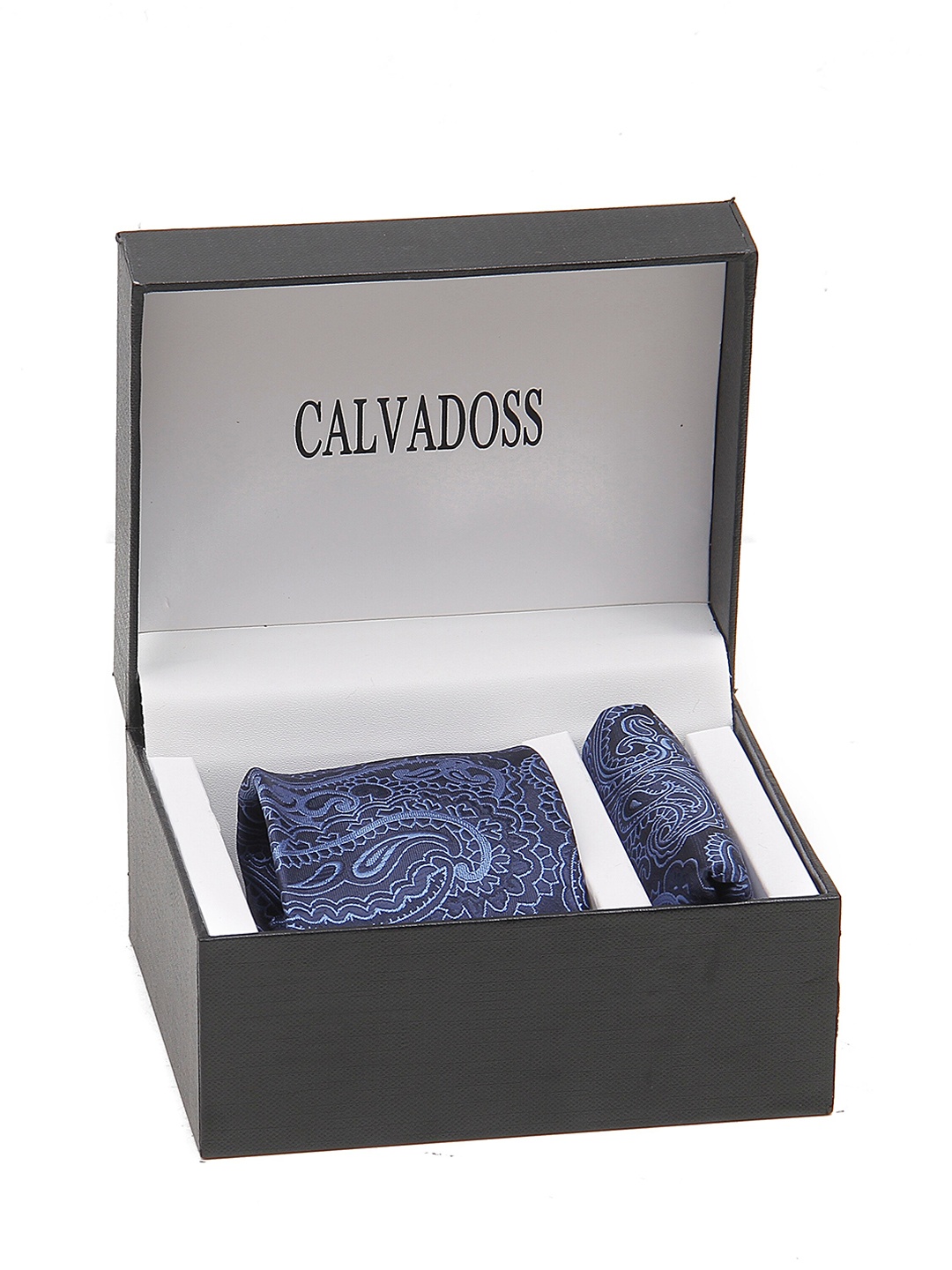 

Calvadoss Men Self-Design Accessory Gift Set, Navy blue