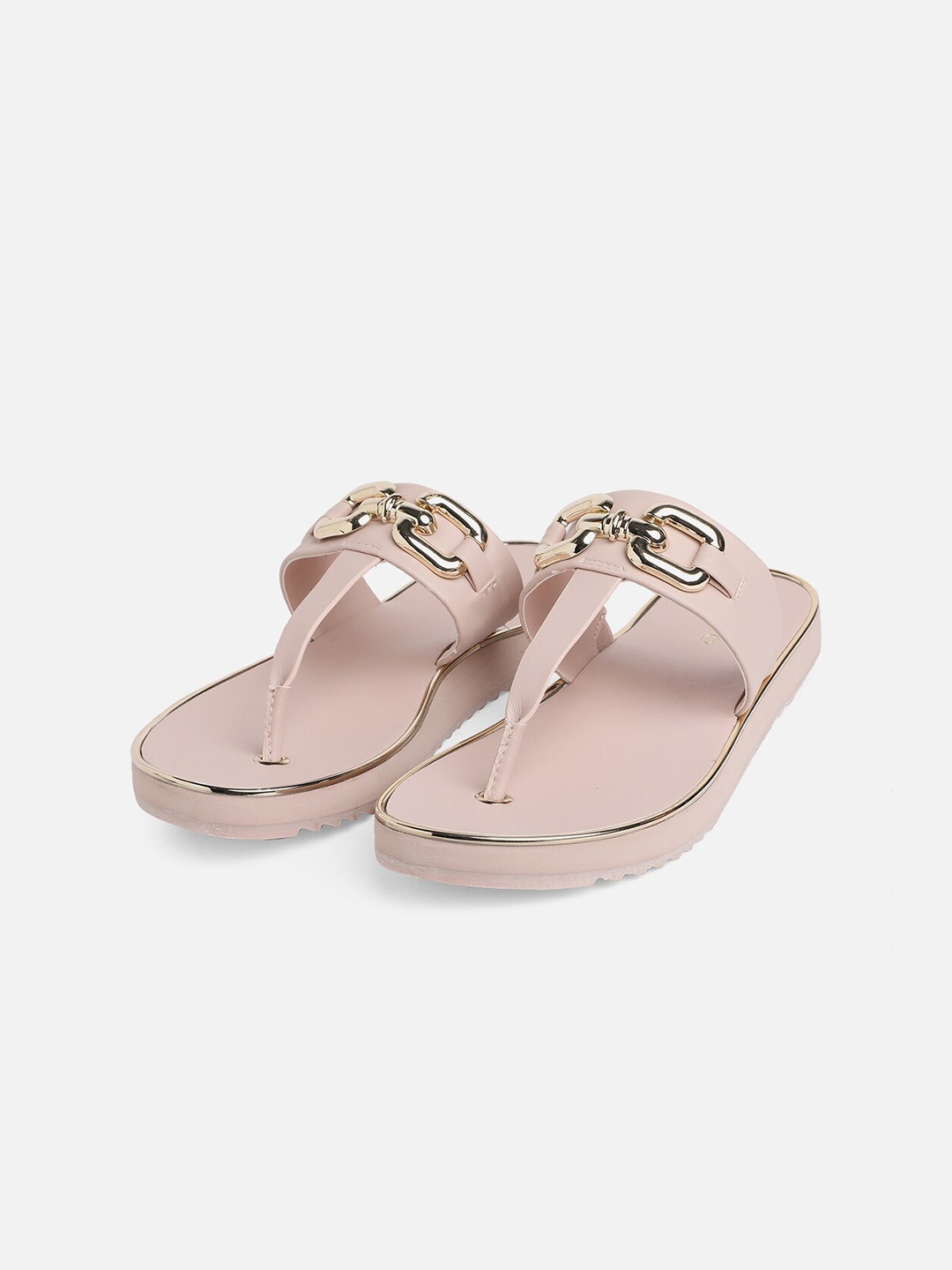 

ALDO Women Slip-On T-Strap Flats, Pink