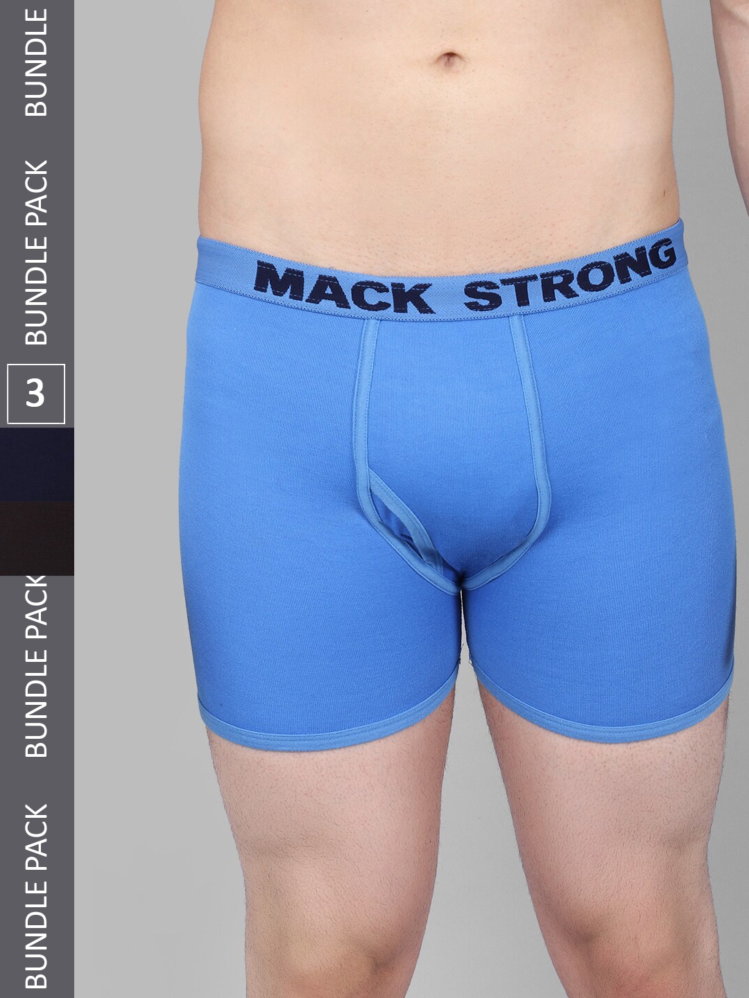 

VIMAL JONNEY Men Pack Of 3 Assorted Cotton Trunks