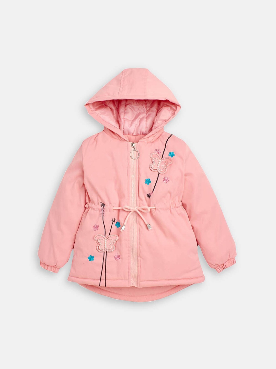 

Hopscotch Girls Printed Princess Long Coat, Pink