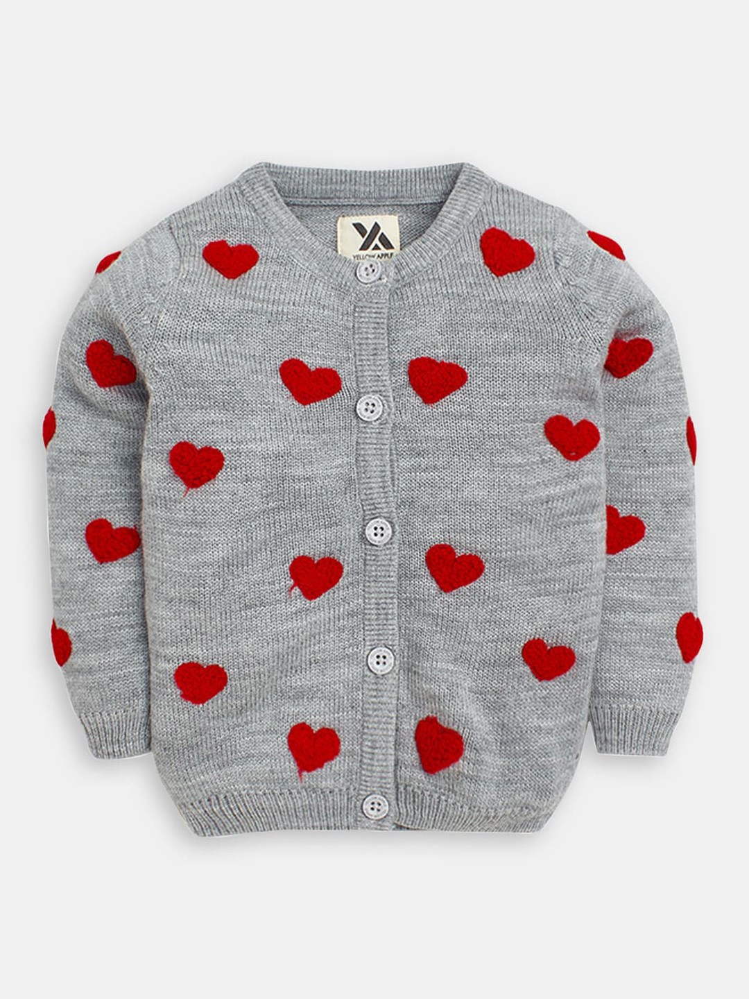 

Hopscotch Girls Acrylic Cardigan, Grey