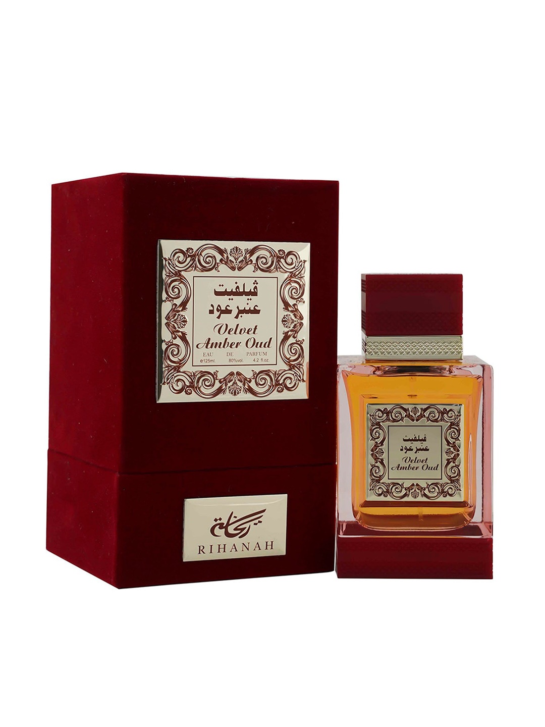 

RIHANAH Men Velvet Amber Oud Imported Long Lasting Eau de Parfum - 125 ml, Maroon