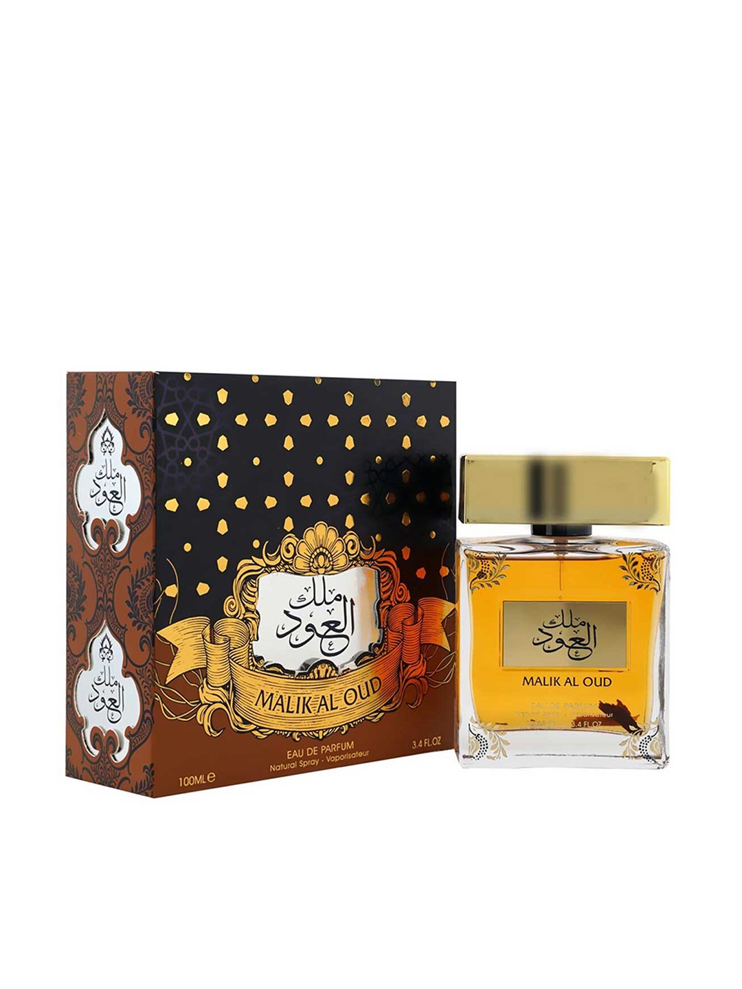 

RIHANAH Men Malik Al Oud Imported Long Lasting Eau De Parfum - 100 ml, Brown