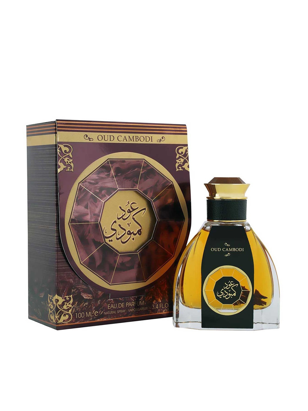 

RIHANAH Men Oud Cambodi Imported Long Lasting Eau De Parfum - 100 ml, Gold