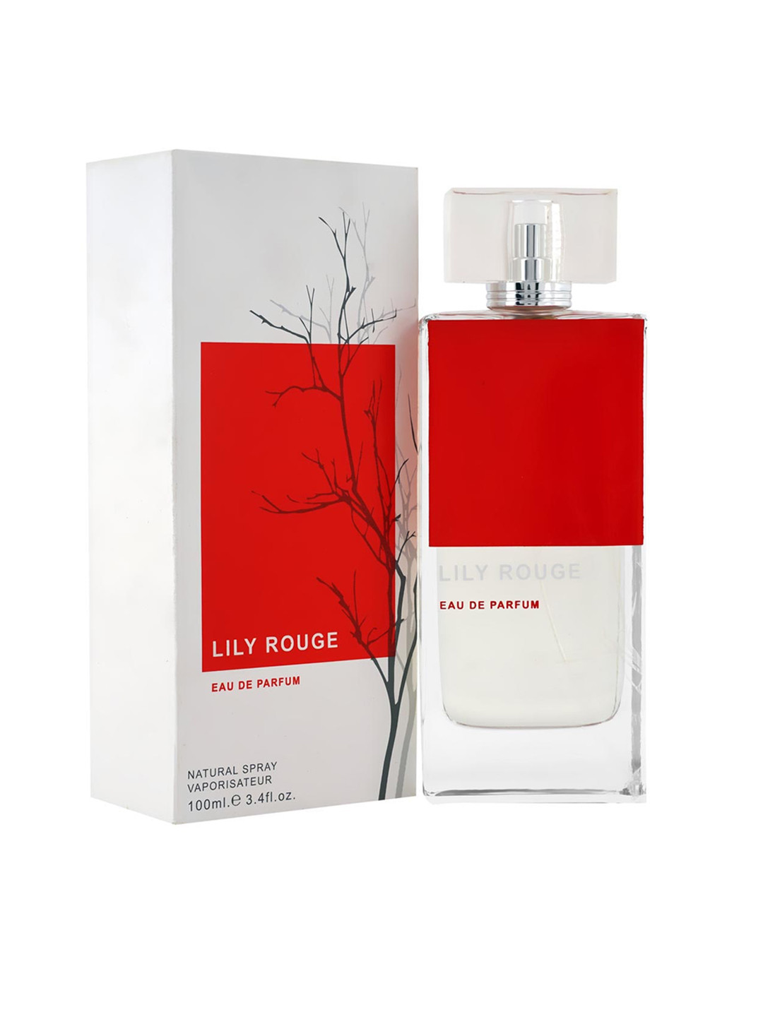 

RIHANAH Lily Rouge Imported Long Lasting Eau De Parfum - 100 ml, Red